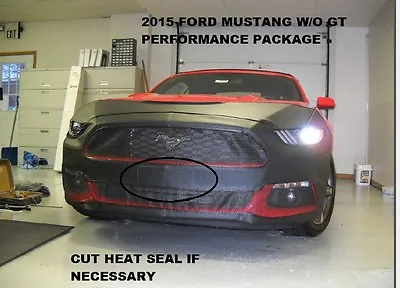 Lebra Front End Mask Cover Bra Fits 2015-2017 Ford Mustang Without GT Perf. Pack • $145.99