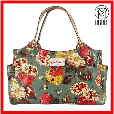 Cath Kidston Everyday Day Bag Handbag Grab Floral Autumn Bloom Oilcloth KC73 • £24.99