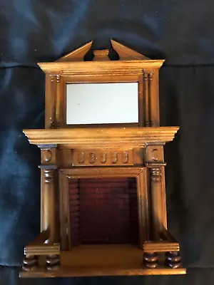 Miniature Dollhouse Victorian Fireplace Mantel Wood Bricks NEW Never Used! • $24.95