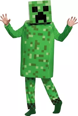 Minecraft Creeper Classic Child Costume Foam Body Tunic Halloween Disguise • $56.99