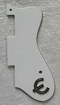 Fits Epiphone Dot Style Guitar Pickguard Scratch Plate3 Ply White & E Logo • $12.99