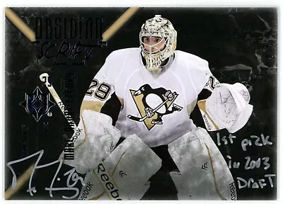 2014-15 UD Ultimate Marc-Andre Fleury Obsidian Script Auto Inscribed #OS-MF • $510.40
