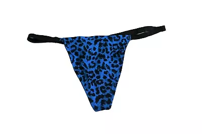 Victoria's Secret V-string Medium. Blue Leopard Print. Nwot • $9.99