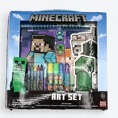 Minecraft Kids Coloring Art Set With Stickers & Stampers • $16.99