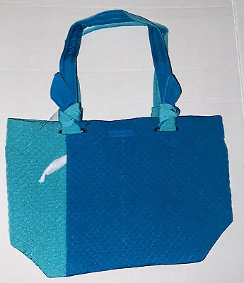 Vera Bradley Hadley East West Tote Bag Purse Bahama Bay Turquoise Sea NWT • $43.99