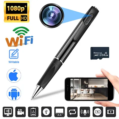 WIFI Pen Camera Portable Hidden Video Recorder Full HD 1080P Home Office Cam 32G • $46.99