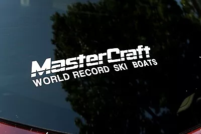 $12.64 • Buy Mastercraft World Record Ski Boats 12  SET OF 2 Ski Boat Vinyl Decal Sticker