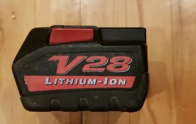 1x V28 Milwaukee Rechargeable Lithium Ion Battery PARTS REPAIR 48-11-2830 28V • $22.99