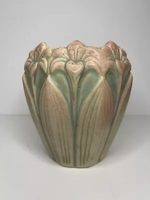 Brush McCoy Pottery 1929 Ivotint Amaryllis Pink And Matte Pink/green 0187 • $189