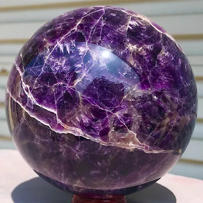 5.07lb  Natural Dreamy Amethyst Sphere Quartz Crystal Ball Reiki Healing • $188