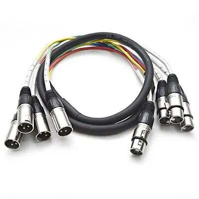 Seismic Audio - 4 Channel Xlr Snake Cable - 5 Feet Long - Pro Audio Snake For Li • $40.69