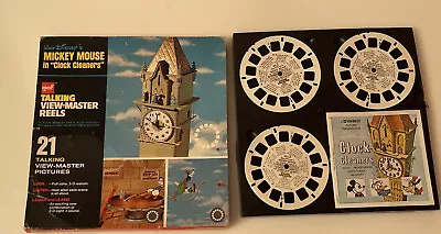 GAF Talking View Master Reels MICKEY MOUSE CLOCK CLEANERS 1973 • $15
