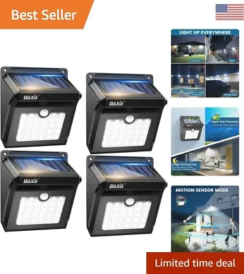 Solar Lights Outdoor LED Motion Sensor - Waterproof Security - 400LM - 4 Pack • $50.99