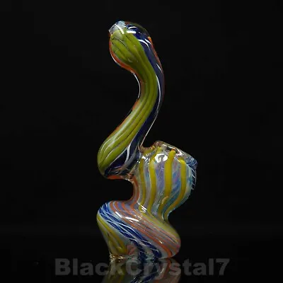 5 Inch Handmade Rainbow Swirl Vortex Bubbler Tobacco Smoking Bowl Glass Pipes • $15.19