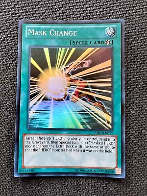 Yugioh Mask Change Unlimited Edition Super Rare AP01-EN011 NM • $5