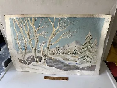 3 Vintage Watercolor Paintings New England Winter Landscapes & Cape Cod • $24.95
