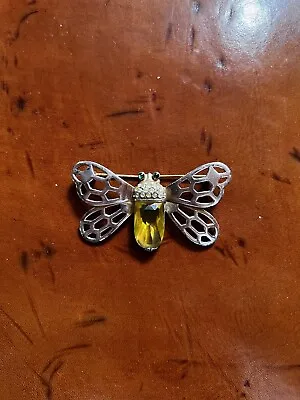 Mazer Butterfly Sterling Silver Brooch • $425