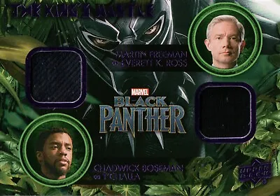 Black Panther 2018 Martin Freeman / Chadwick Boseman Dual Costume Card KD-ET • $28.40
