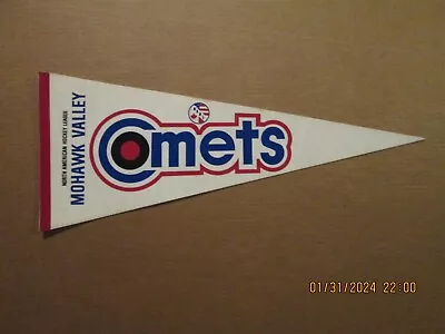 NAHL Mohawk Valley Comets Vintage Defunct 1973-74 Team Logo Hockey Pennant • $150