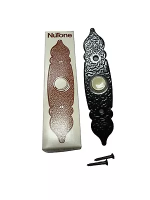 NuTone PB-16L Pushbutton Lighted Door Bell - Antique Wrought Finish Vintage NOS • $16.99