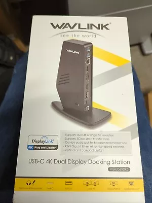 £60 • Buy Wavlink 4k Dual Universal Docking Station  WL-UG69PDK5 USB 3.0 DisplayPort, HDMI