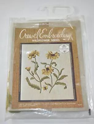 Vtg Elsa Williams Crewel Embroidery Wildflower Series Needlework Kit KC374 MCM • $29.99