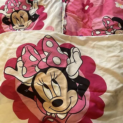 Minnie Mouse Twin Bedding Set Floral And Dots • $18.50