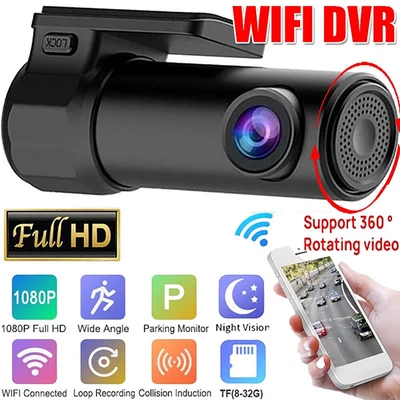 $42.99 • Buy 1080P WIFI Car DVR Camera Dash Cam Wireless G-sensor Video Recorder Night Vision