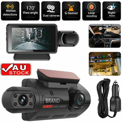 $31.96 • Buy Dual Lens Car DVR Dash Cam Video Recorder G-Sensor 1080P Front And Inside Camera