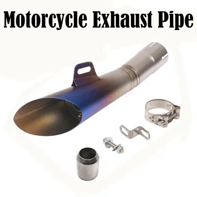 Motorcycle Stainless Steel Exhaust Pipe Silencer Muffler Slip For YAMAHA YZF R6 • $39.95