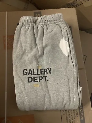 Gallery Dept. Painted Flare Sweat Pants “Heather Grey” (Size M) • $350