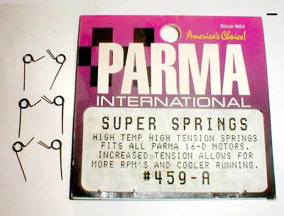 Slot Car Super Springs High Temp High Tension 3 Pair For 16D Parma # 459-A NOS • $29.04