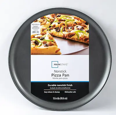 Mainstays 16 Inch Non-Stick Pizza Pan Large Gray • $9.95