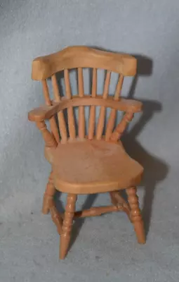 Natural  Oak  Windsor Chair-Dollhouse Miniature • $16.99