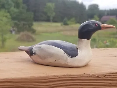 Vintage  Miniature Carved Merganser Decoy • $125