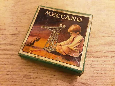 Meccano Small Parts Box Set 1a 1920s Boy Nickel Crane Kitten GC • £16.99