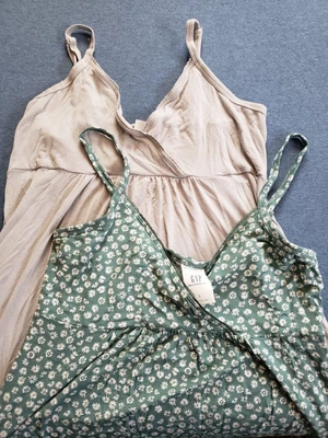$13 • Buy Two GAP Maternity Soft Modal Camisoles Nursing Sleep PJ Tank Top - Size Large