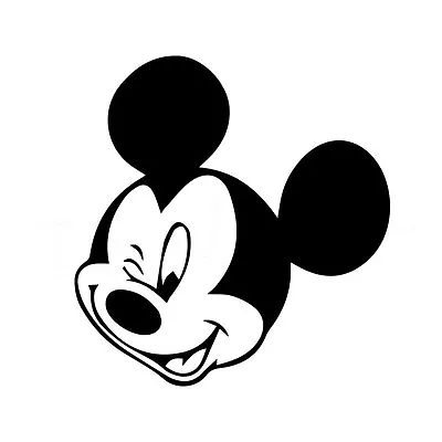 5  WINKING MICKEY Vinyl Decal Sticker Car Window Laptop Mouse Disney • £3.99