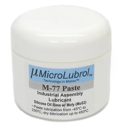 MICROLUBROL M-77 LUBRICANT PASTE GREASE Silicone + Moly 2 Oz Compare To DC M77 • $22.95