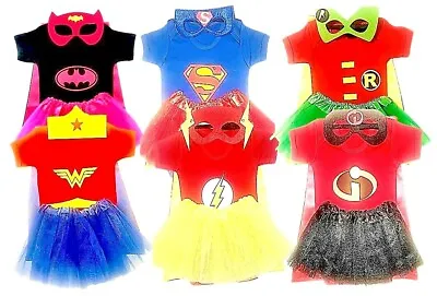 £19.50 • Buy Superhero Baby Bodysuits Supergirl Batgirl Marvel Baby Cosplay Outfit Costume