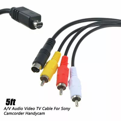 AV A/V Video Audio TV Cable Cord Lead For Sony Handycam Camcorder VMC-15 FS 15FS • $10.99