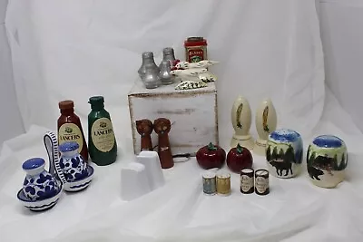 Vintage Salt And Pepper Shakers Mixed Lot Of 12 Sets Good Condition • $39