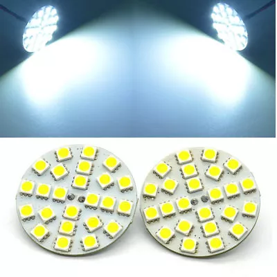 4x Back Pins LED Spotlight 24LEDs Cool White 6500K G4 LED Bulbs 5W 12-24V DC • $18.99