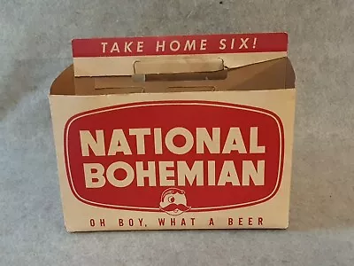 Vintage 6 Pack 12oz Beer Bottle Carrier National Bohemian Natty Boh Baltimore MD • $85