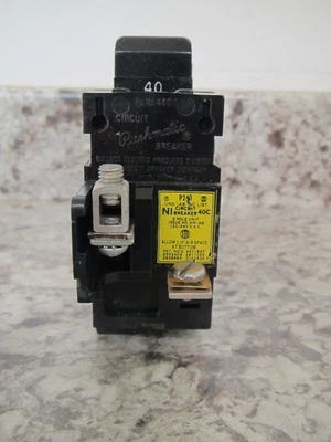 $18.99 • Buy Pushmatic P240 40-Amp 2-Pole 40A 2P 120/240V Circuit Breaker Free Shipping