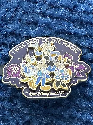 Disney World 50th Anniversary Park Icons Mickey I Was Part Of The Magic Pin • $12.99