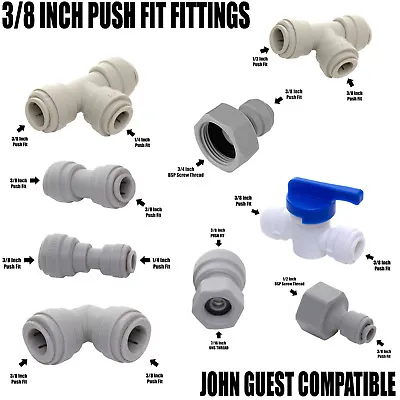 £7.98 • Buy VYAIR 3/8  Push-Fit Tube Connections Compatible With John Guest Speedfit