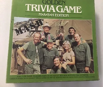 1984 Golden Trivia Game MASH Edition Army Comedy Korean War Missing 3 Cards • $13.99