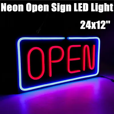 LED Open Sign Bright Neon Light For Restaurant Bar Pub Shop Store Business Large • $41