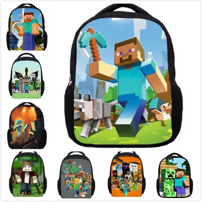 Super Mario Anime Bag Backpack Student Boy Girl Kids Schoolbag Rucksack • £8.99